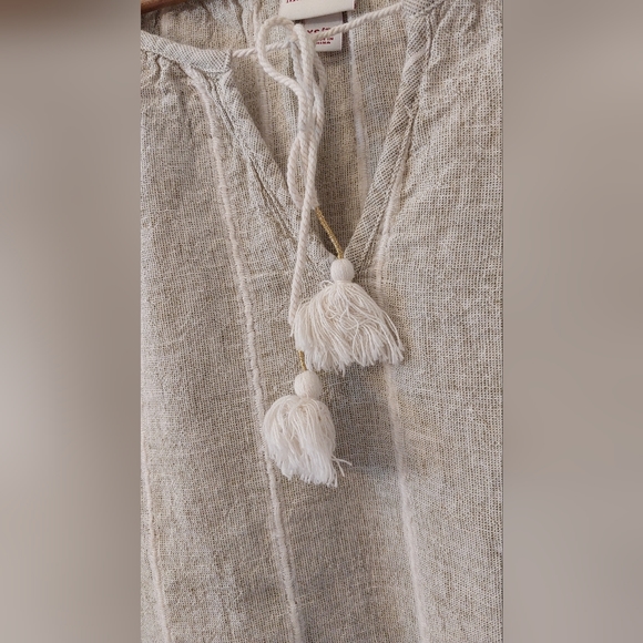 Merona Size XS Tie Neck Boho Tunic Tops/Blouses - Picture 6 of 7